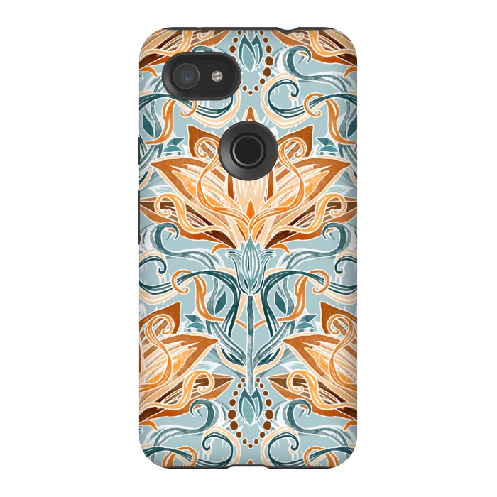 Pixel 3AXL StrongFit Autumn Afternoon Art Nouveau  by Micklyn Le Feuvre