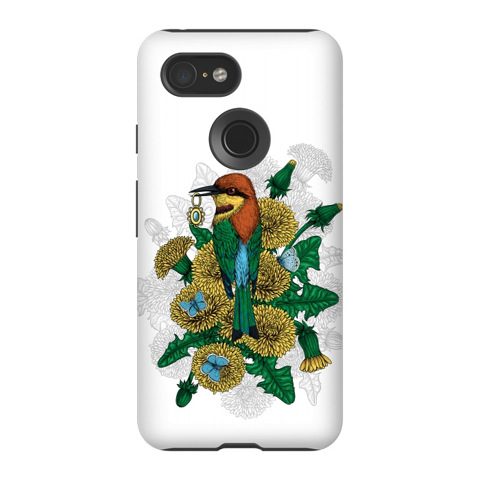 Pixel 3 StrongFit The bee eater with the golden pendant by Katerina Kirilova