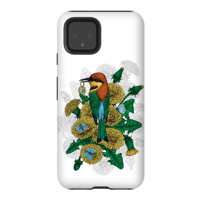 Pixel 4 StrongFit The bee eater with the golden pendant by Katerina Kirilova