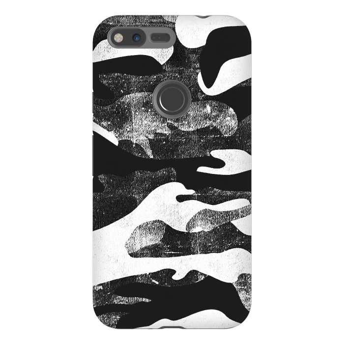 Pixel XL StrongFit Textured grunge monochrome camouflage by Oana 