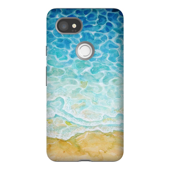 Pixel 2XL StrongFit Watercolor Sea G564 by Medusa GraphicArt