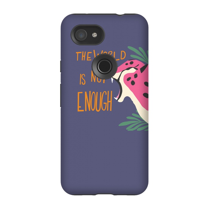 Pixel 3A StrongFit Cheetah - the world is not enough, purple by Jelena Obradovic