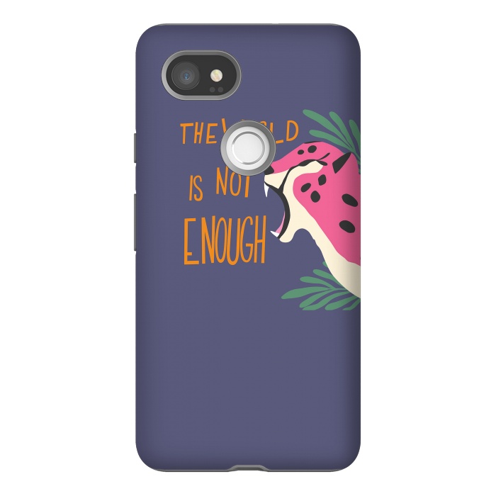 Pixel 2XL StrongFit Cheetah - the world is not enough, purple by Jelena Obradovic