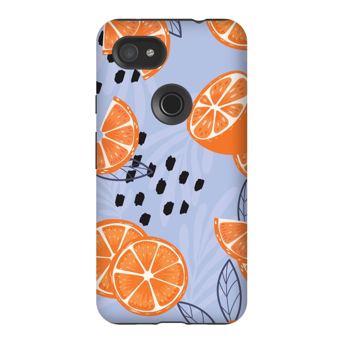 Pixel 3AXL StrongFit Orange pattern 04 by Jelena Obradovic