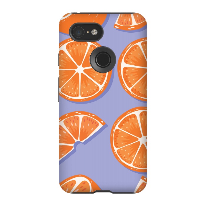 Pixel 3 StrongFit Orange pattern 08 by Jelena Obradovic