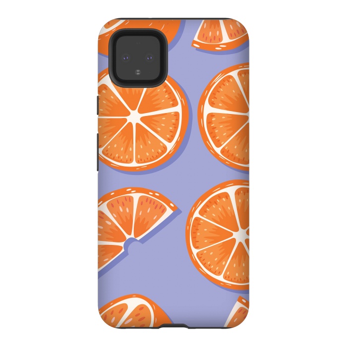 Pixel 4XL StrongFit Orange pattern 08 by Jelena Obradovic