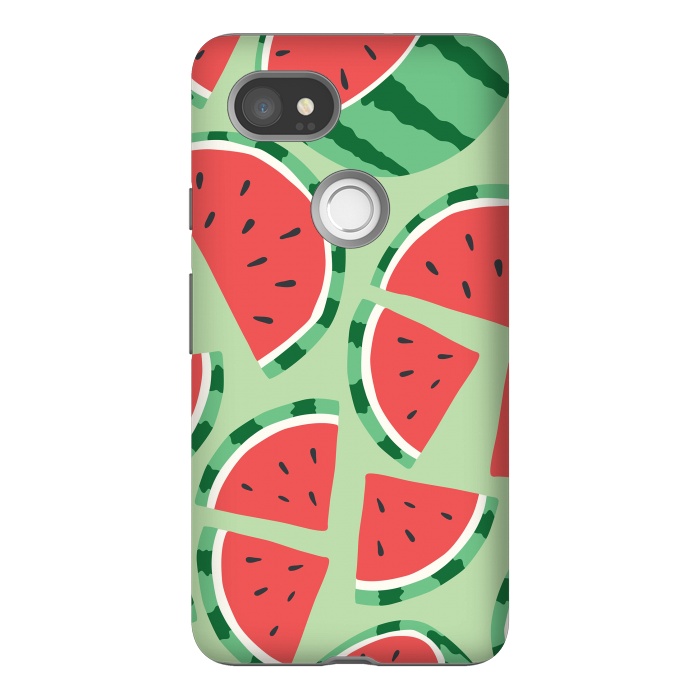 Pixel 2XL StrongFit Watermelon pattern 01 by Jelena Obradovic