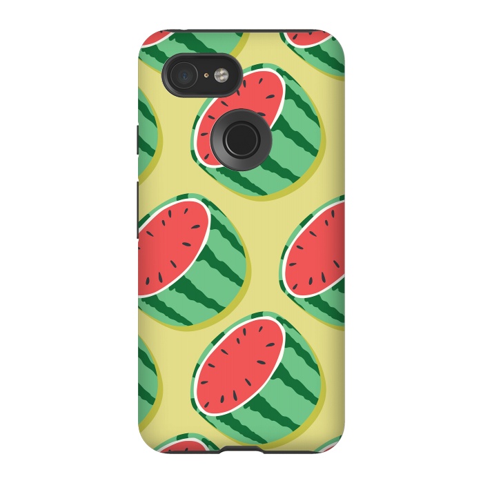 Pixel 3 StrongFit Watermelon pattern 02 by Jelena Obradovic