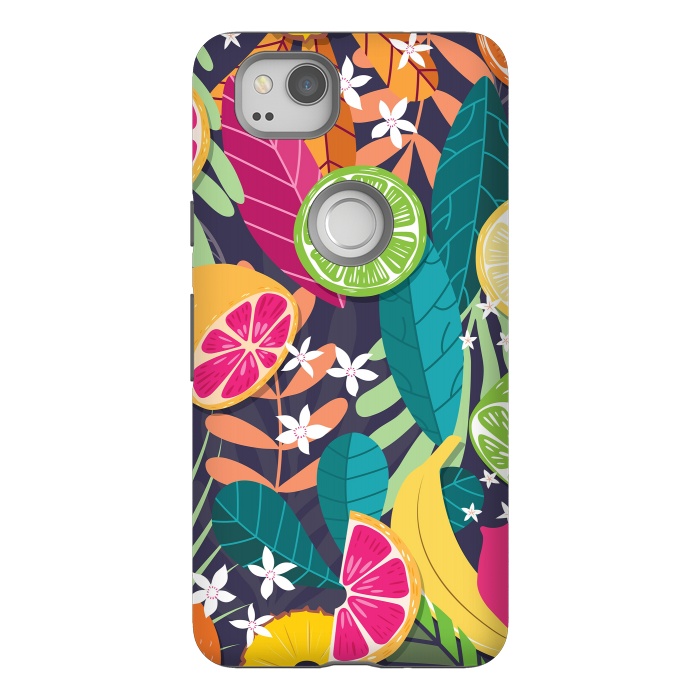 Pixel 2 StrongFit Tropical fruit pattern 03 by Jelena Obradovic