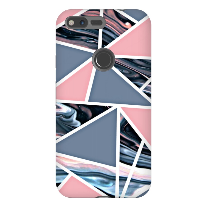 Pixel XL StrongFit Pink marble styled by CAS