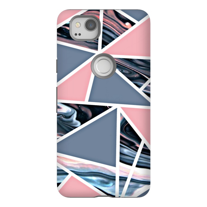Pixel 2 StrongFit Pink marble styled by CAS