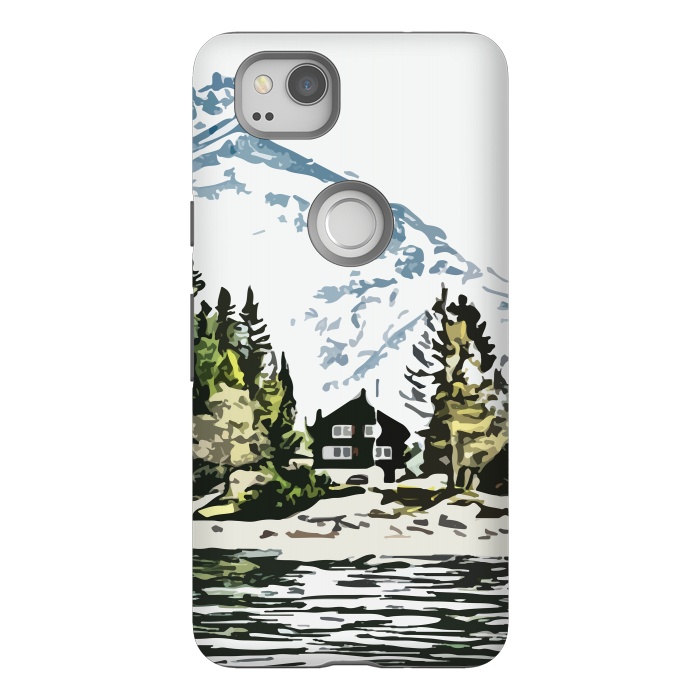 Pixel 2 StrongFit Mountain Forest by Creativeaxle