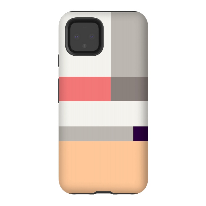 Pixel 4 StrongFit Colors in Block Minimal Art by Creativeaxle