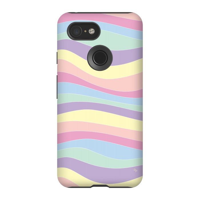 Pixel 3 StrongFit Pastel Waves by Martina