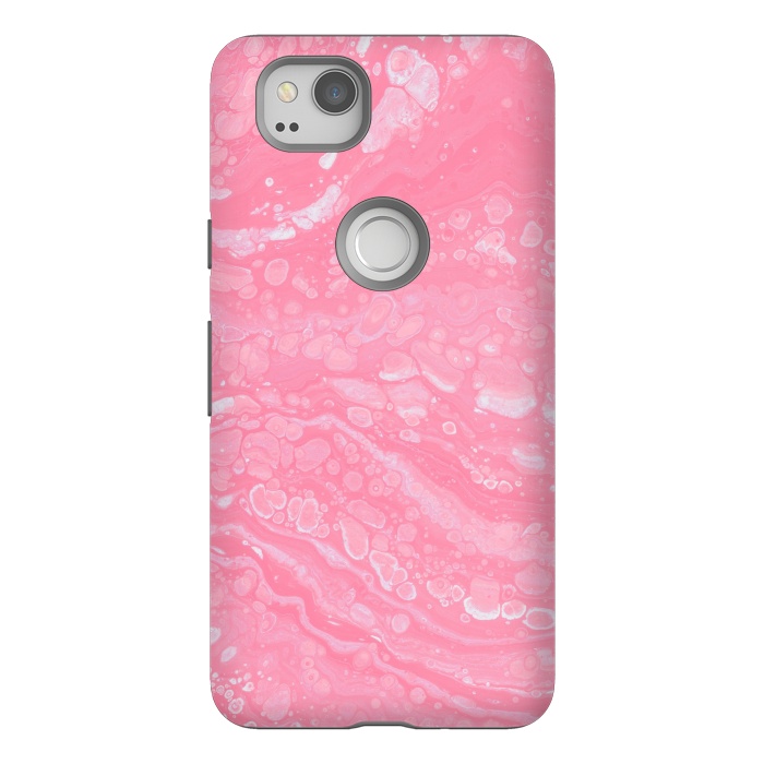 Pixel 2 StrongFit Pink marble  by Winston