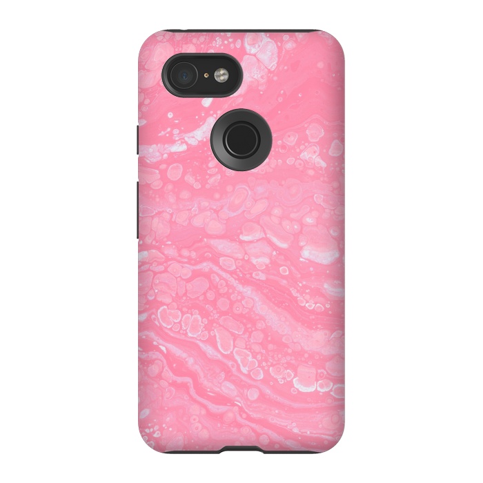 Pixel 3 StrongFit Pink marble  by Winston