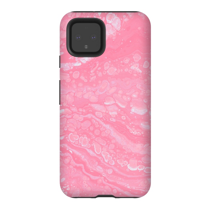 Pixel 4 StrongFit Pink marble  by Winston