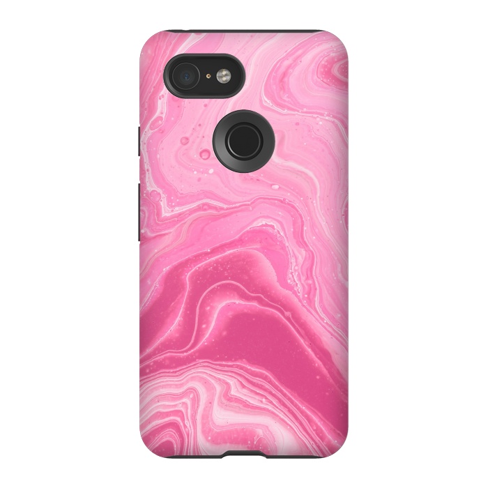 Pixel 3 StrongFit Pink marble 2 by Winston