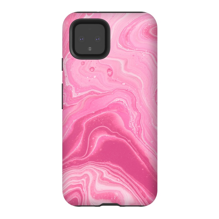 Pixel 4 StrongFit Pink marble 2 by Winston