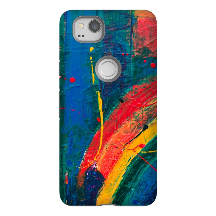 Pixel 2 StrongFit PAINTED SHADES RAINBOW! by MALLIKA