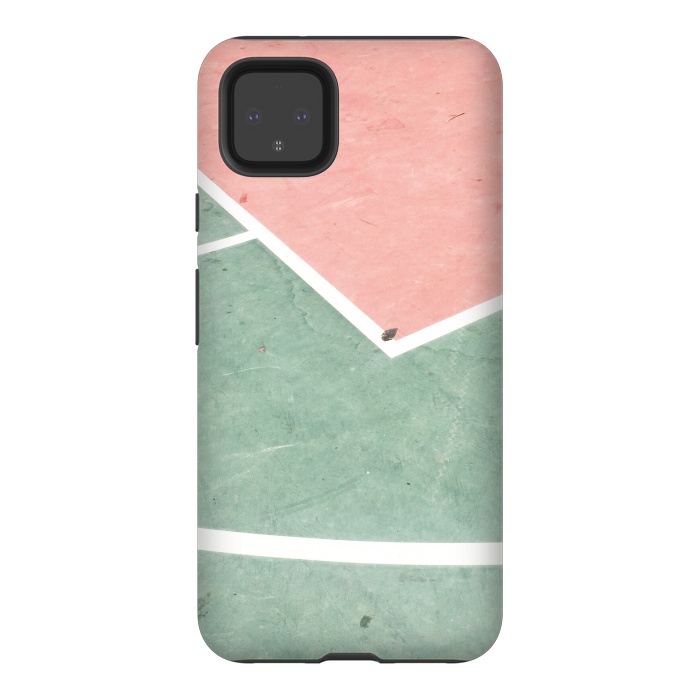 Pixel 4XL StrongFit green pink marble shades by MALLIKA