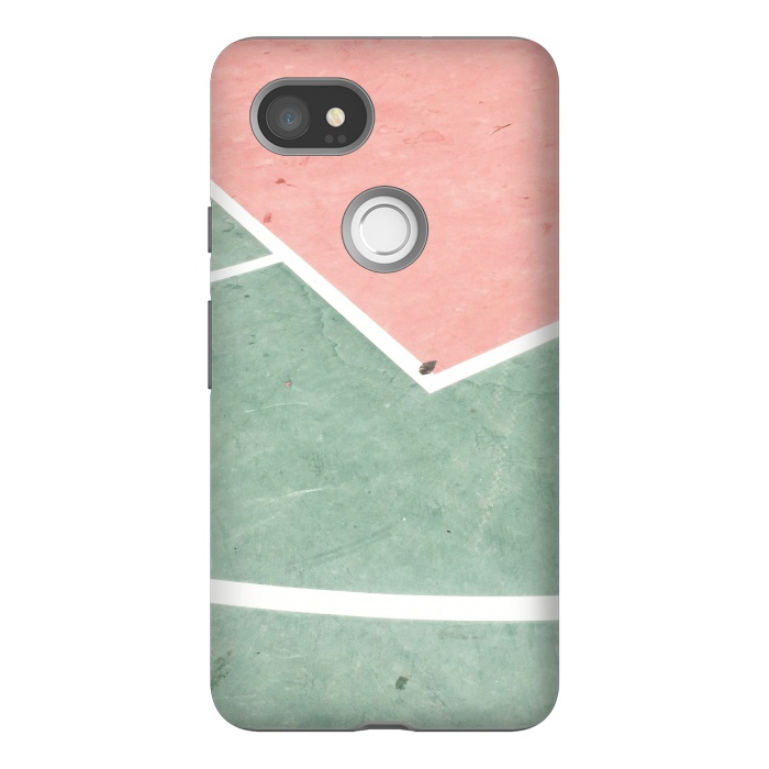 Pixel 2XL StrongFit green pink marble shades by MALLIKA