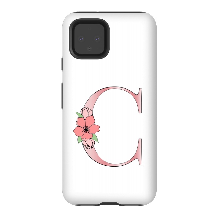 Pixel 4 StrongFit Monogram Letter C by Martina