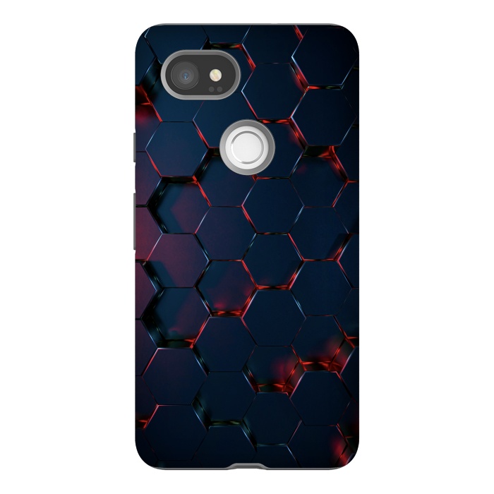 Pixel 2XL StrongFit Hexagons  by Winston