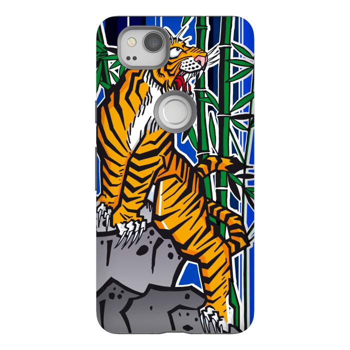 Pixel 2 StrongFit Japanese Tiger by Milo "Mr Lucky" Marcer
