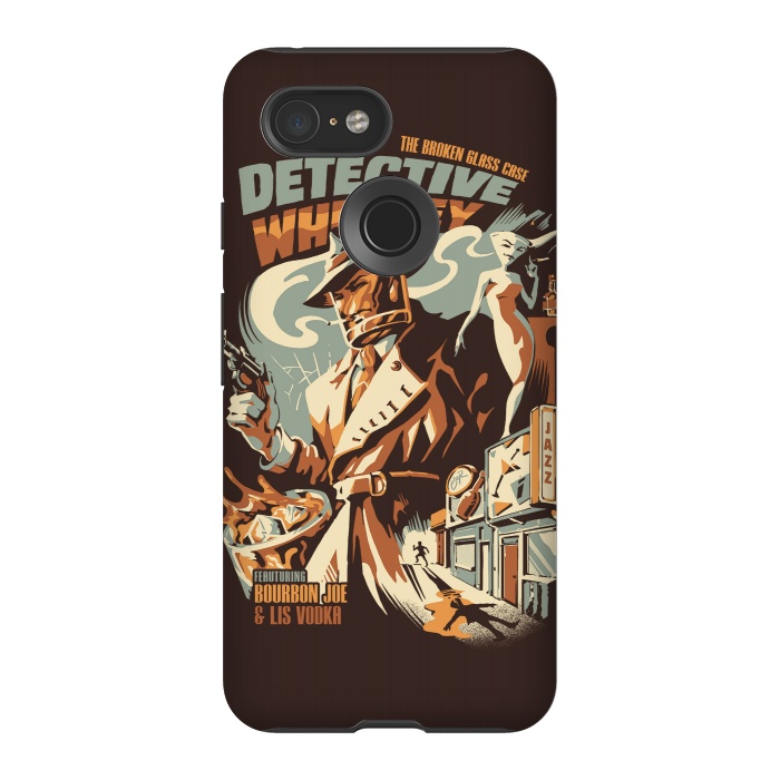 Pixel 3 StrongFit Detective Whiskey by Ilustrata