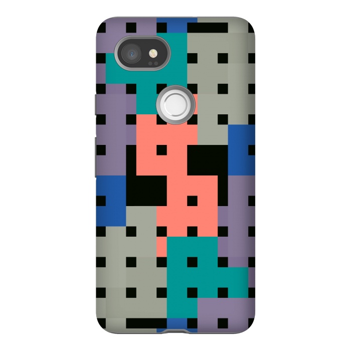 Pixel 2XL StrongFit Geo Repeat Squares by TMSarts