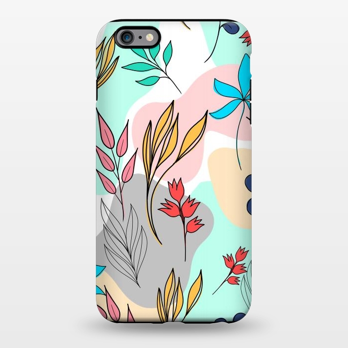 iPhone 6/6s plus StrongFit Trendy colorful leaves hand drawn cute illustration by InovArts