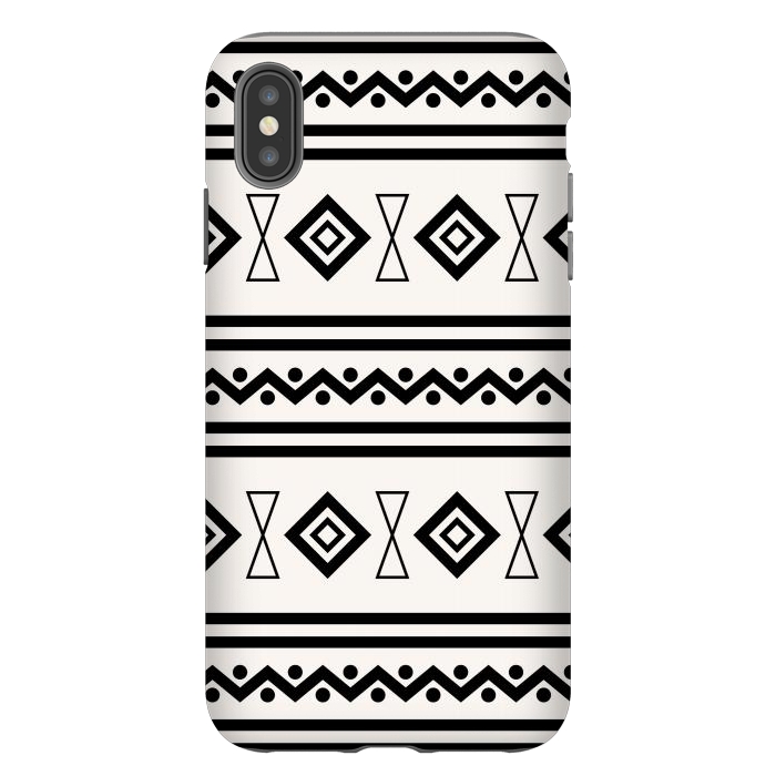 iPhone Xs Max StrongFit Doodle Aztec by TMSarts