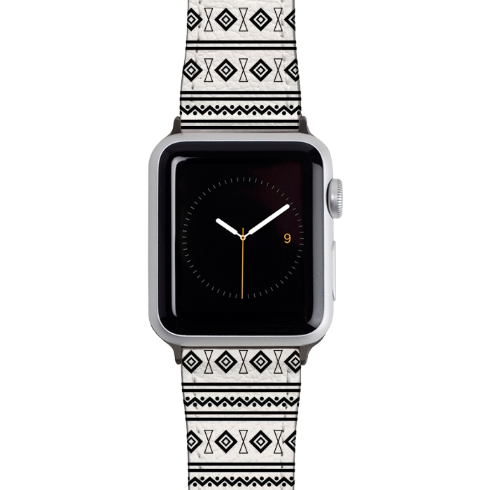 Watch 38mm / 40mm Strap PU leather Doodle Aztec by TMSarts