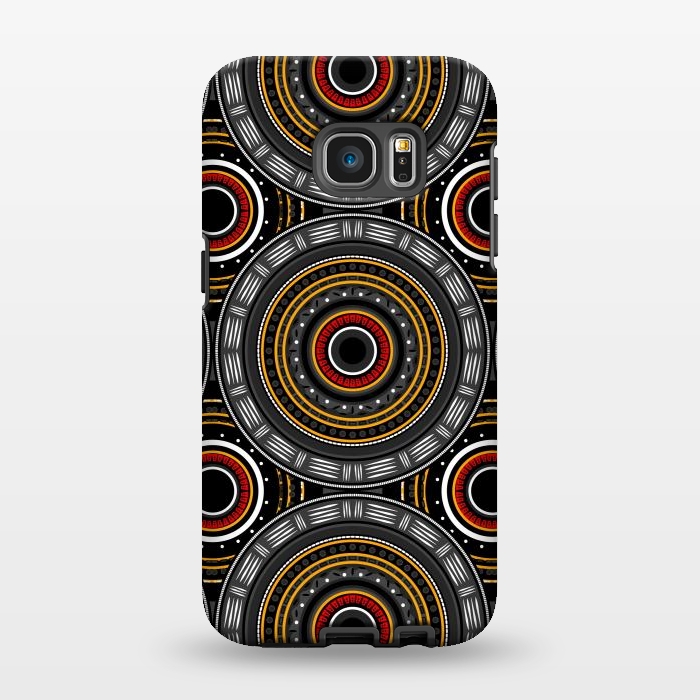 Galaxy S7 EDGE StrongFit Mandala Tribal Art by TMSarts