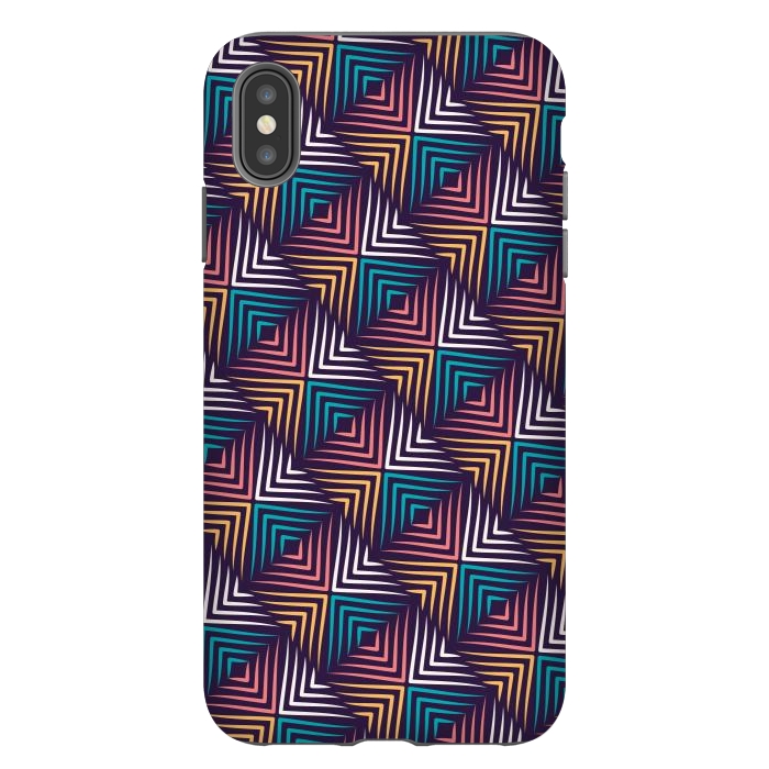 iPhone Xs Max StrongFit Geo Zigzag by TMSarts