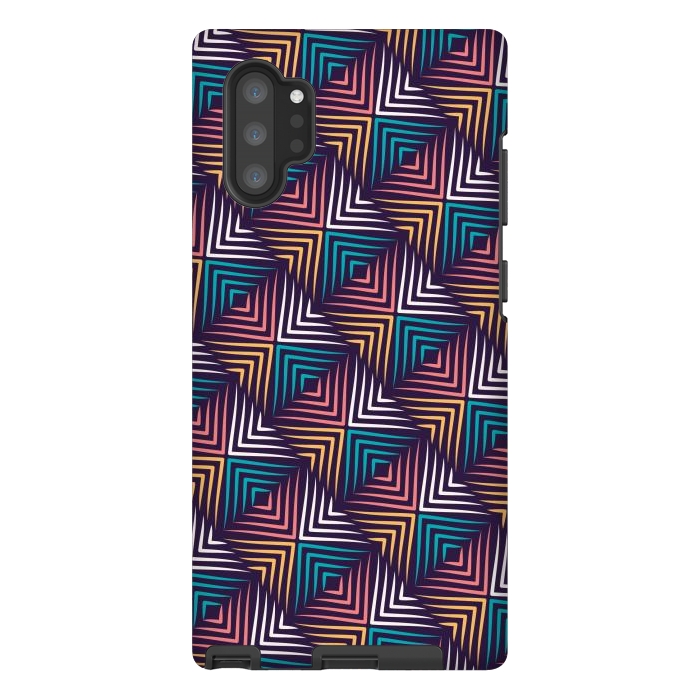Galaxy Note 10 plus StrongFit Geo Zigzag by TMSarts