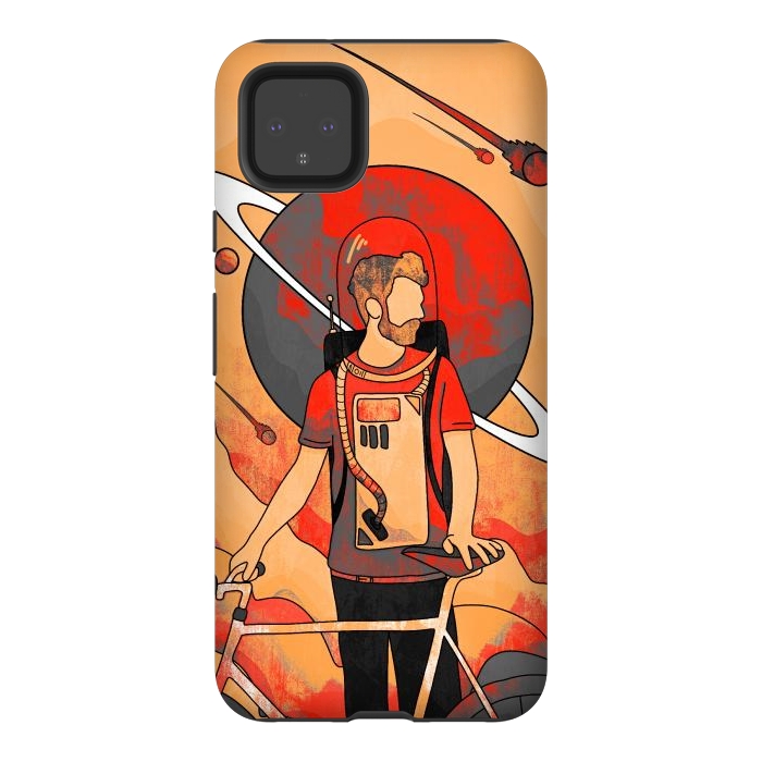 Pixel 4XL StrongFit A traveller of Mars by Steve Wade (Swade)