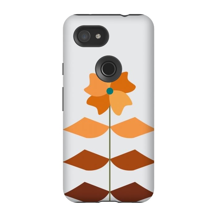 Pixel 3A StrongFit Geometrical Floral by Creativeaxle