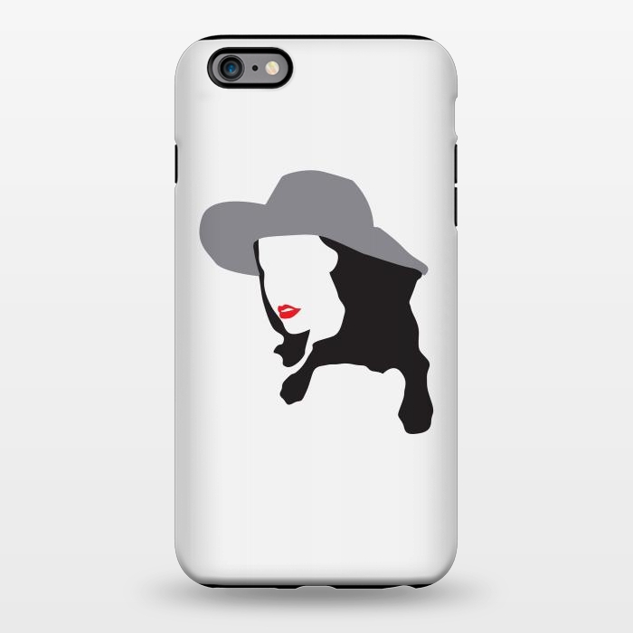 iPhone 6/6s plus StrongFit Woman Face Minimal Art 01 by Creativeaxle