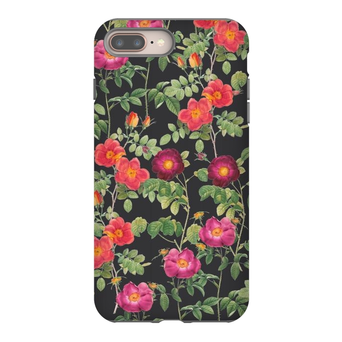 iPhone 8 plus StrongFit Dark Roses by Zala Farah