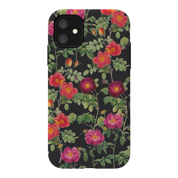 iPhone 11 StrongFit Dark Roses by Zala Farah