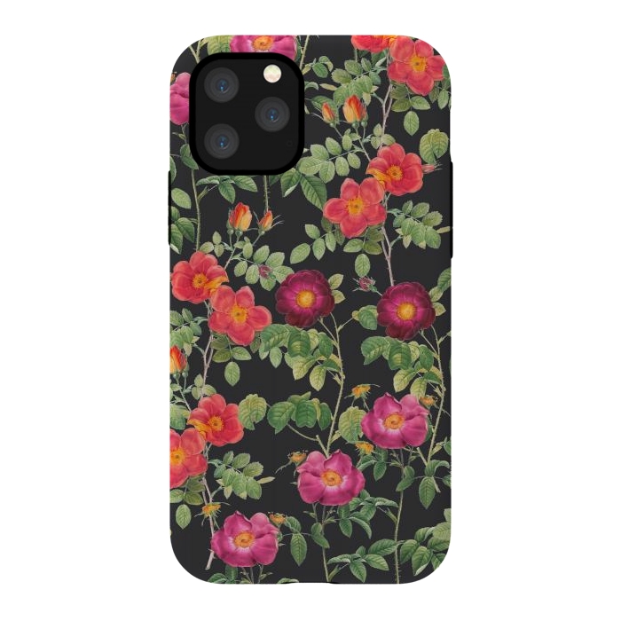 iPhone 11 Pro StrongFit Dark Roses by Zala Farah
