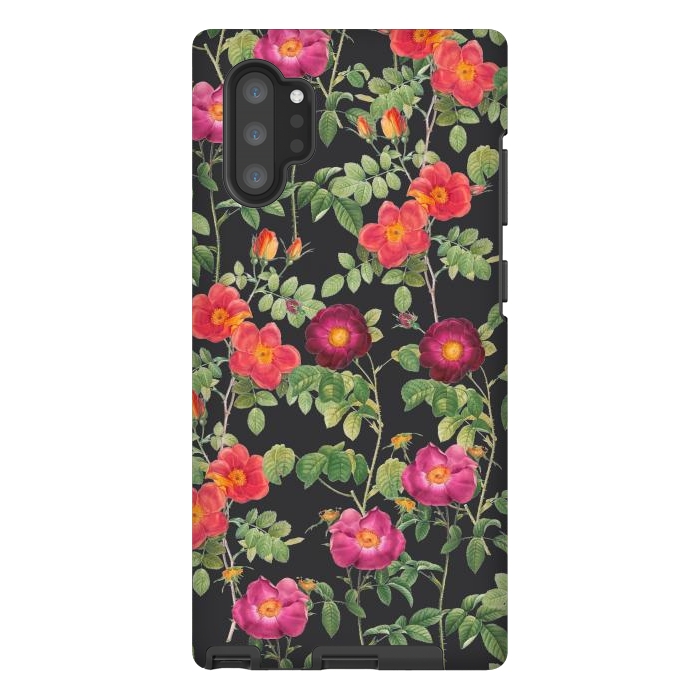 Galaxy Note 10 plus StrongFit Dark Roses by Zala Farah