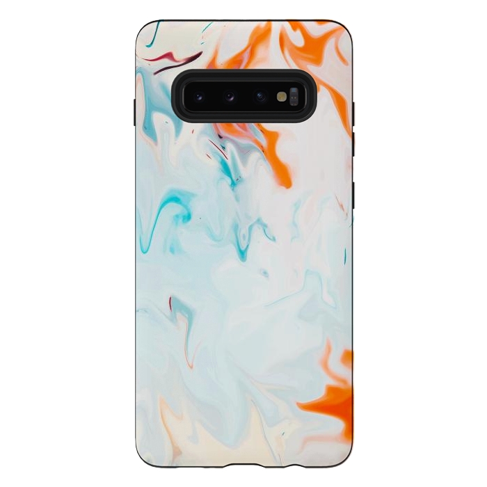 Galaxy S10 plus StrongFit Abstract Marble-I by Creativeaxle