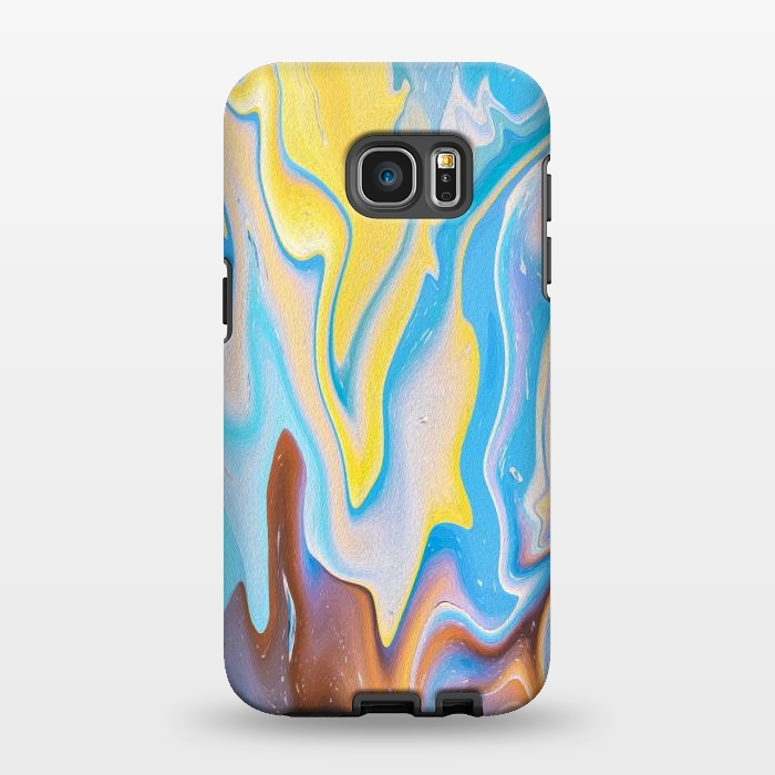 Galaxy S7 EDGE StrongFit Abstract Marble-II by Creativeaxle
