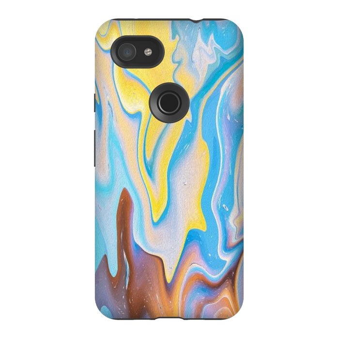 Pixel 3AXL StrongFit Abstract Marble-II by Creativeaxle