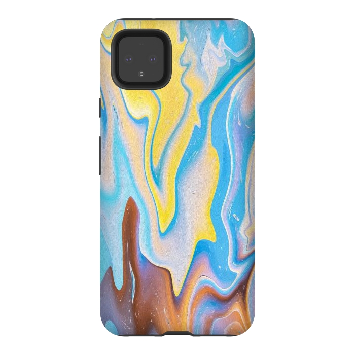 Pixel 4XL StrongFit Abstract Marble-II by Creativeaxle