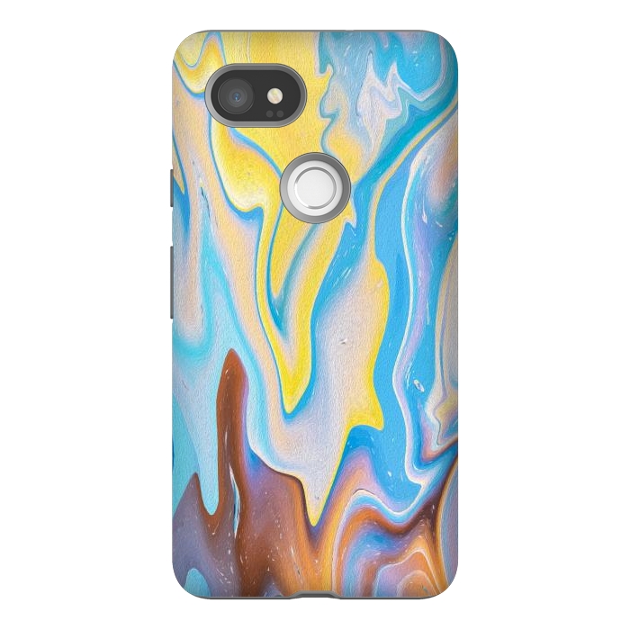 Pixel 2XL StrongFit Abstract Marble-II by Creativeaxle