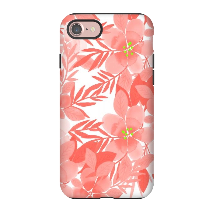 iPhone 7 StrongFit Peach Blossom Flowers by Josie